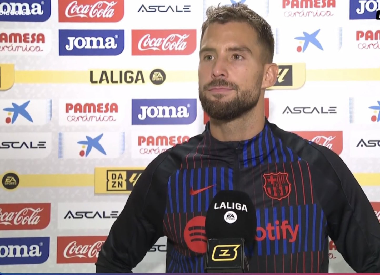 伊尼戈-马丁内斯近15次为巴萨出战联赛,巴萨全部获胜