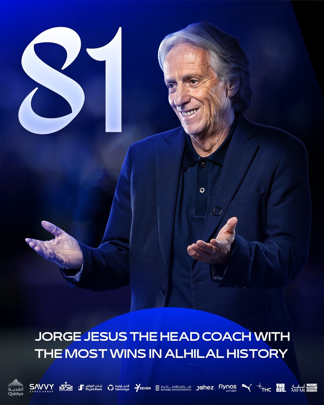 目前胜率92.4%😮若热带队获第81次胜利,是新月胜场最多的主帅