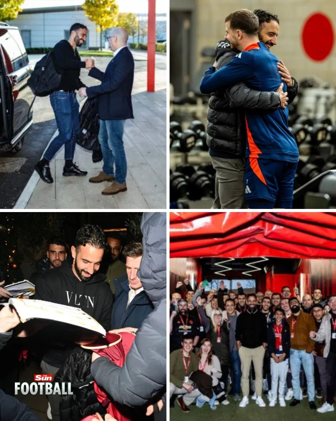 【一图流】阿莫林正式登陆老特拉福德 受全场热烈欢迎